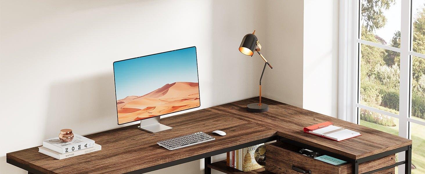 Say goodbye to clutter with the Westwood L-shaped desk!
