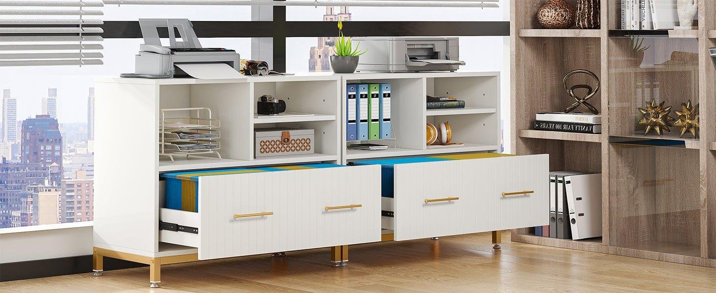 A file cabinet is a piece of furniture used to store and organize paper documents.