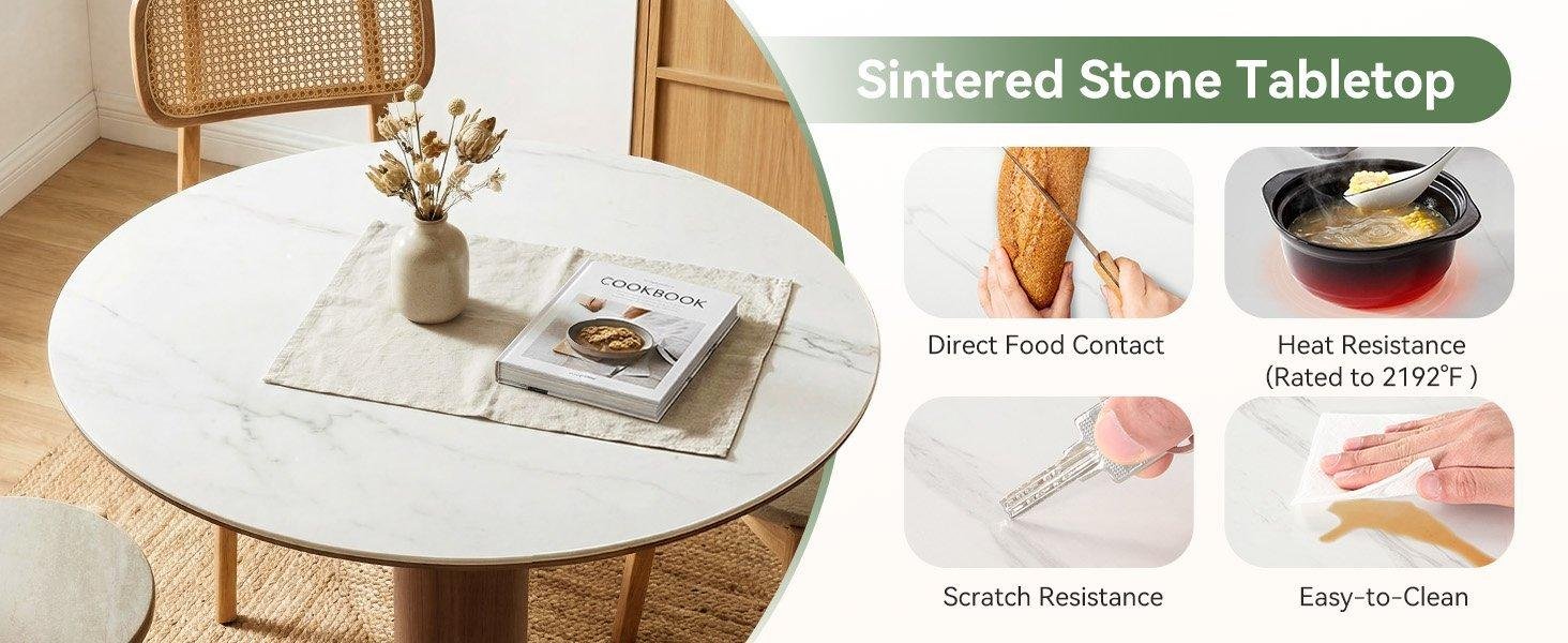 One-Piece Sintered Stone Tabletop