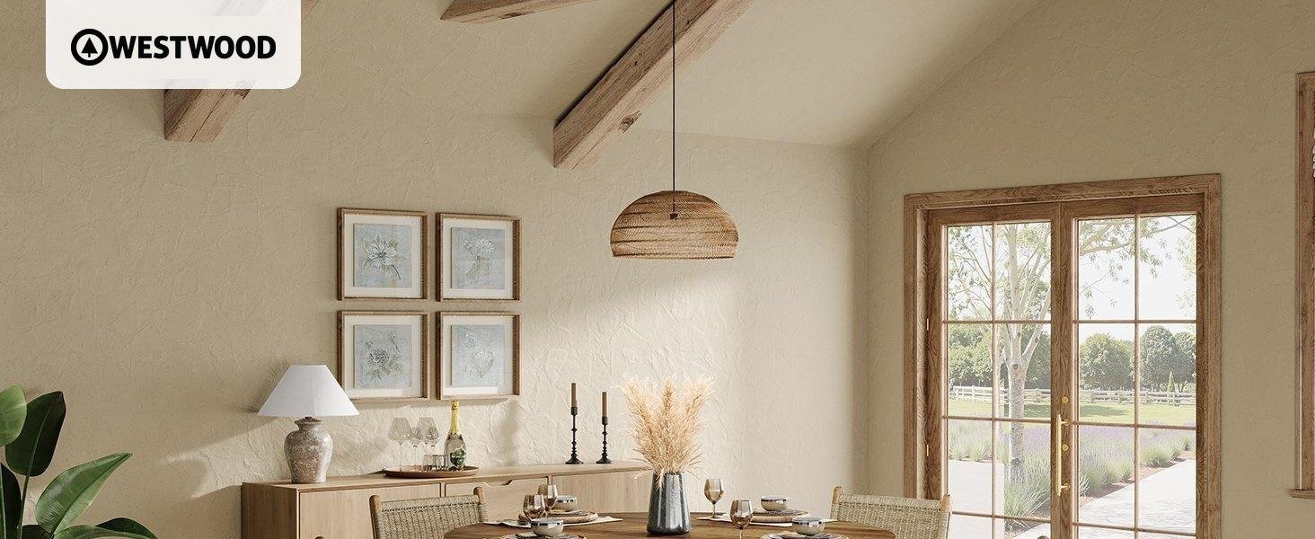 39.37" Dining Table, Round Kitchen Table with Fence Pedestal Base for 4 People