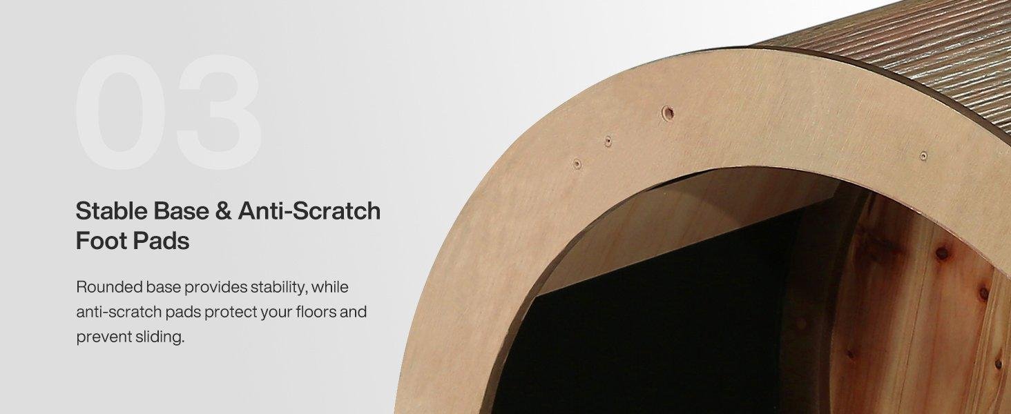31.5" Round Coffee Table, Modern Center Table with Wooden Veneer Top
