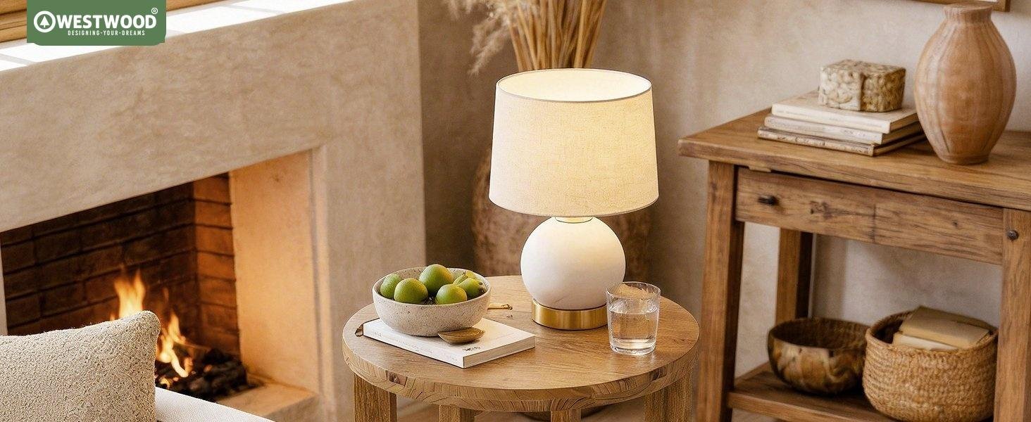 Westwood 2-Tier Round End Table, Wooden Accent Table