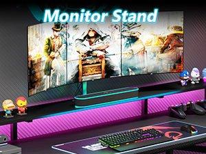 Monitor stand & Led Light