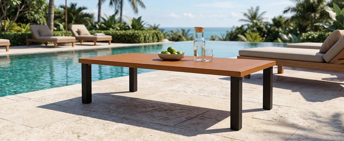 Aluminum Outdoor Coffee Table