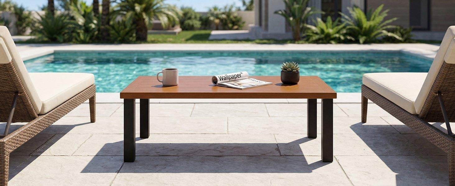 Aluminum Outdoor Coffee Table