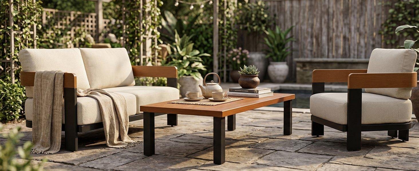 Aluminum Outdoor Coffee Table