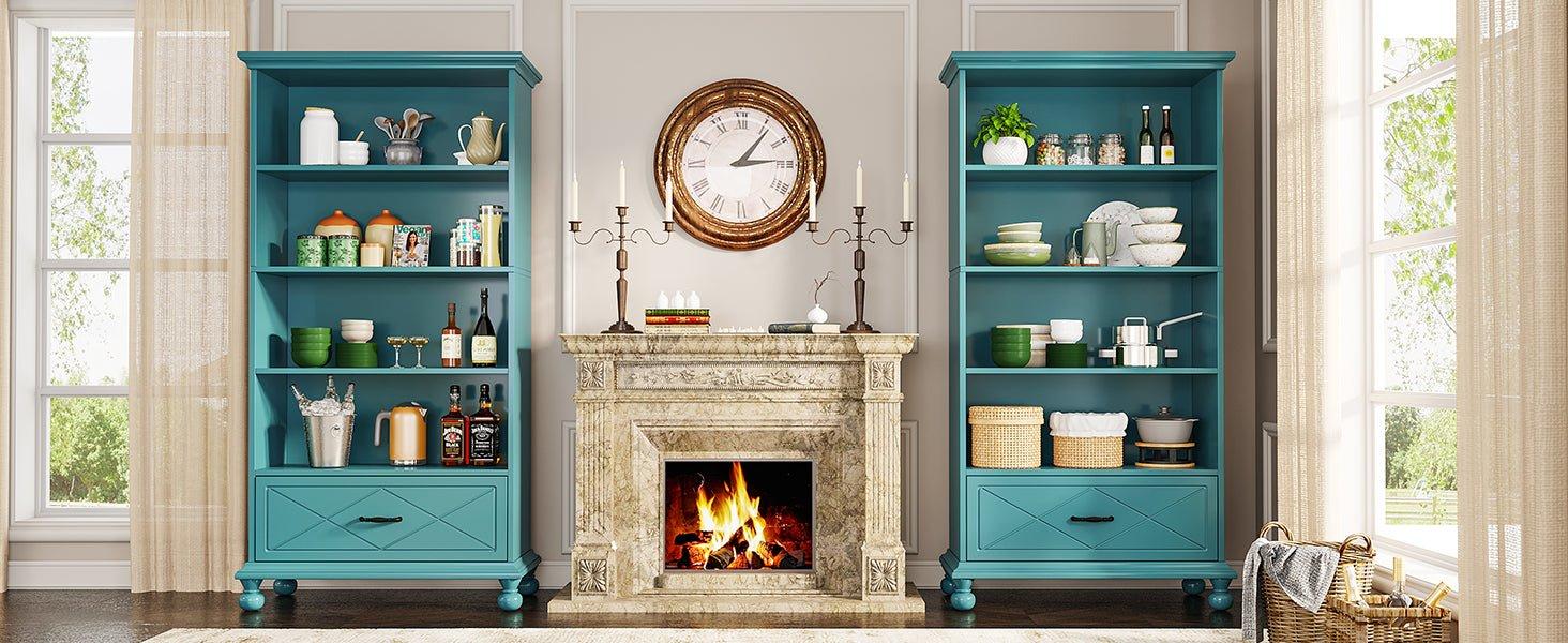 This 6-Tier Bookshelf is ideal for limited space storage options !