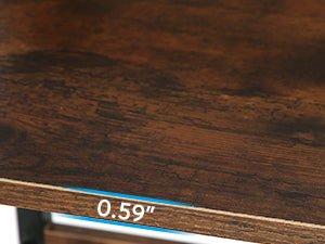 6-Tier Bookshelf, 78.7" Narrow Bookcase Arched Display Shelf
