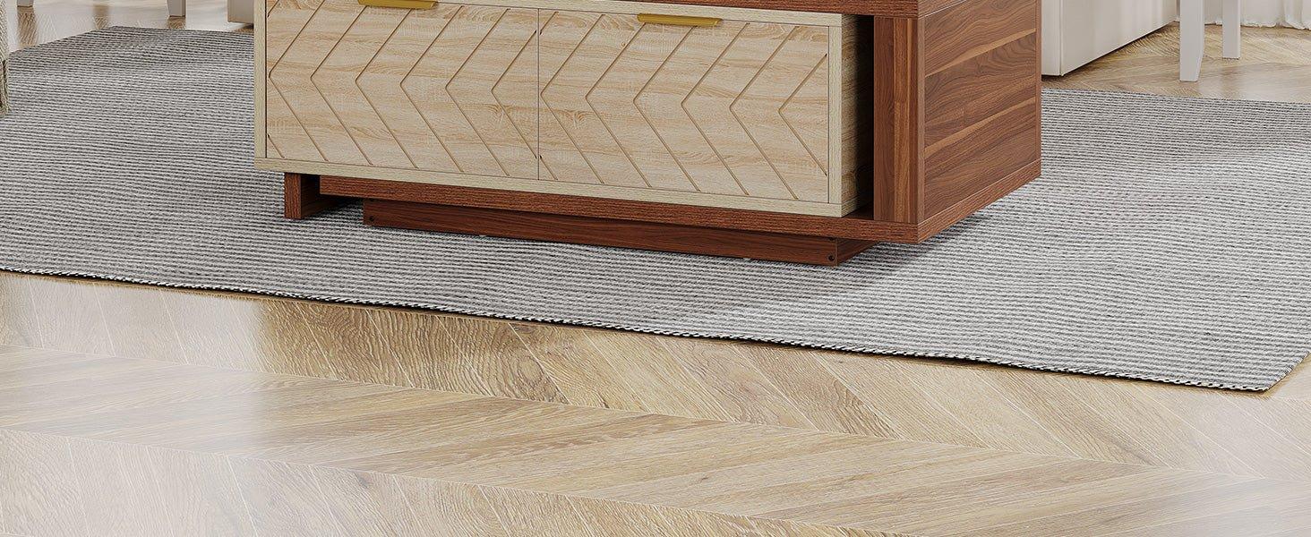 42"-65" Extendable Coffee Table with 2 Storage Drawers