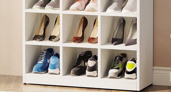 7.87'' Lx7.87'' H-Total 12 Shoe Cubbies Storage