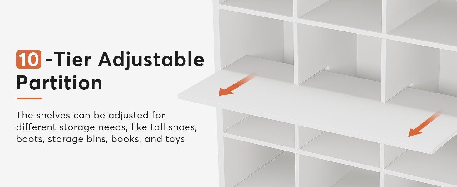 10-Tier Adjustable Shelf