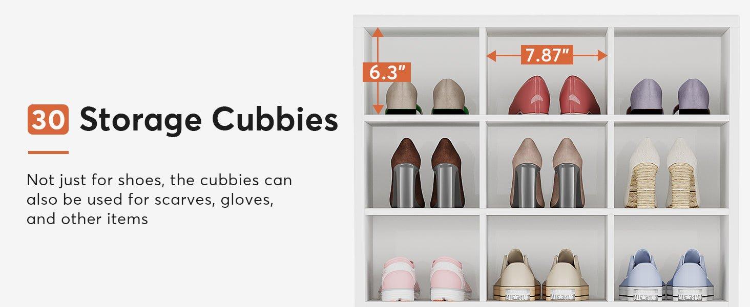 30 Storage Cubbies
