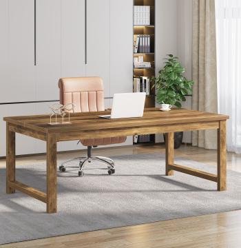 63" Executive Desk, Sturdy Home Office Computer Desk Writing Table