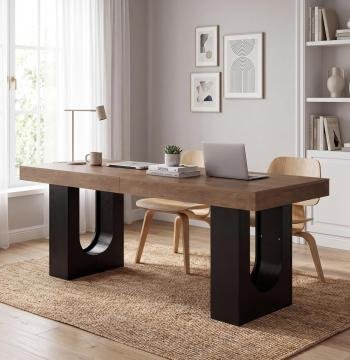 78.7" Extra Long Double Computer Desk, Modern Executive Desks for Home Office