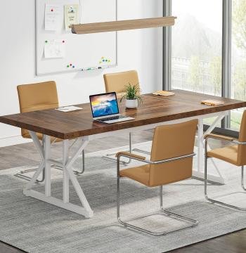 70.8" Executive Desk, Large Computer Office Desk Workstation