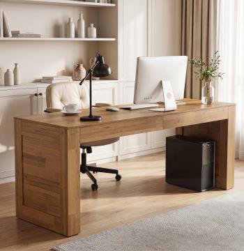 78.74" Two-Person Desk, Double Computer Desk Writing Table for Home Office