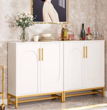 Modern Sideboard Buffet Storage Cabinet with Adjustable Shelves