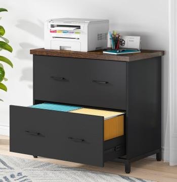 2-Drawer File Cabinet, Lateral Filing Cabinet Printer Stand