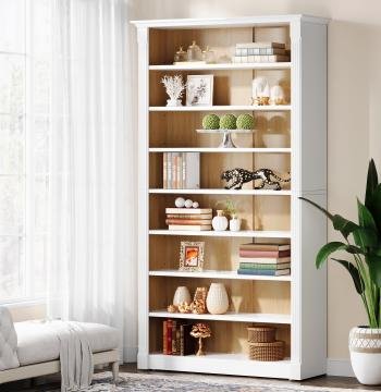 70.9" Tall Bookcase, Modern 8-Tier Bookshelf Freestanding Display Shelf