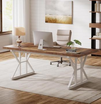 Westwood 70.86" Executive Desk, Large Industrial Computer Desk for Home Office