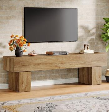 63" Farmhouse TV Stand, Media Console Table Entertainment Center