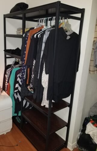 Freestanding Closet Organizer, 47 inches Wide Garment Racks photo review