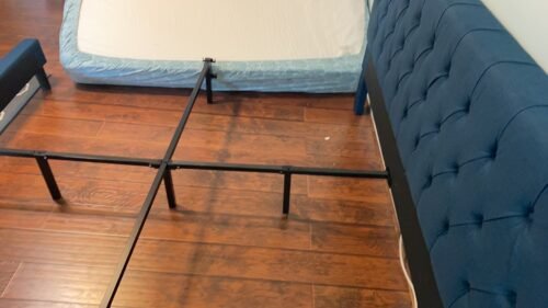 Single & Double Size Platform Bed Frame, Mattress Foundation , Wood Slat Support, No Box Spring Needed photo review