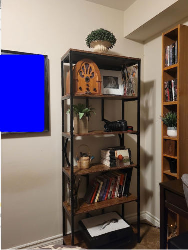 6-Tier Bookshelf, 70.9" Industrial Bookcase Display Shelf photo review